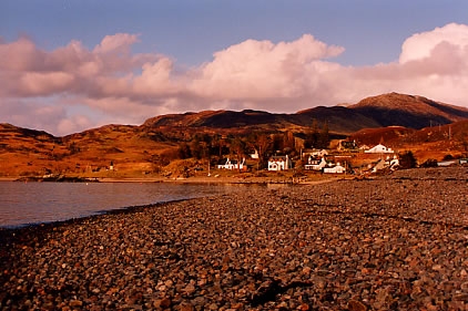 The village of Glenelg from the direction of the Sound of Sleat